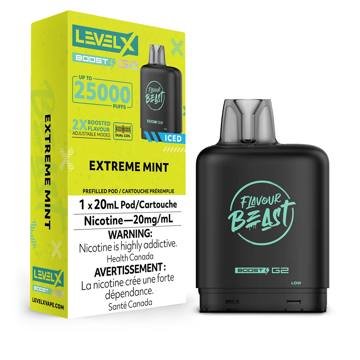 Level X Boost Pod Flavour Beast Extreme Mint Iced