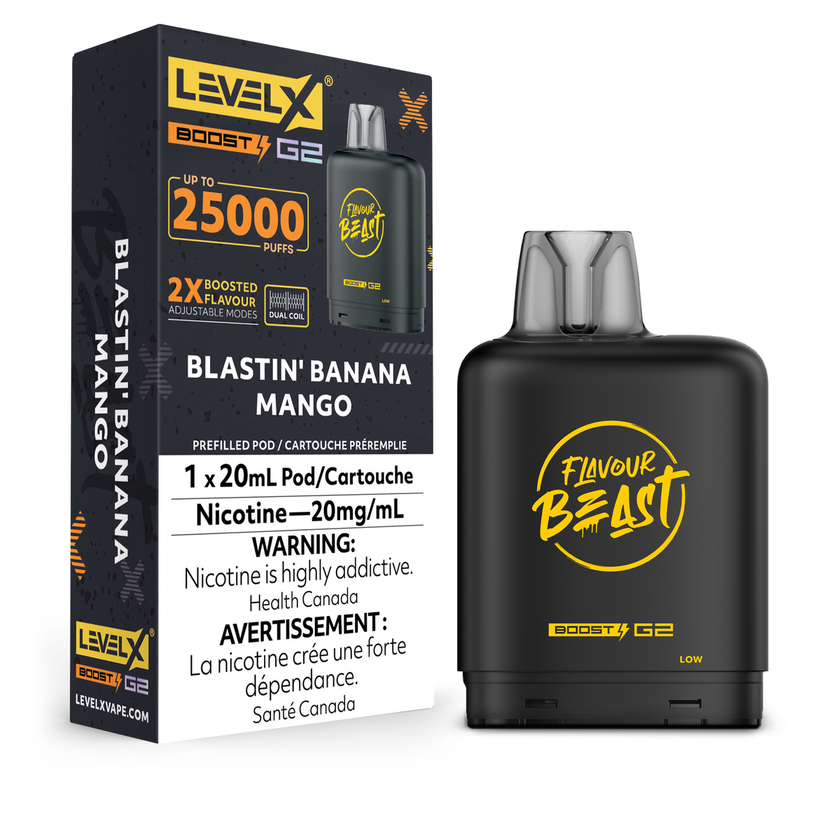 Level X Boost Pod Flavour Beast Blastin Banana Mango