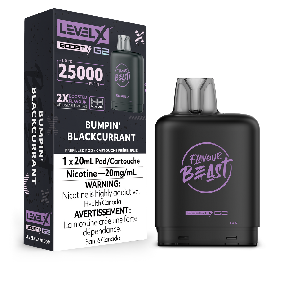 Level X Boost Pod Flavour Beast Bumpin Blackcurrant