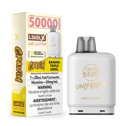Level X Unleashed G2 Ultra Pod Cravin Banana Triple Swirl