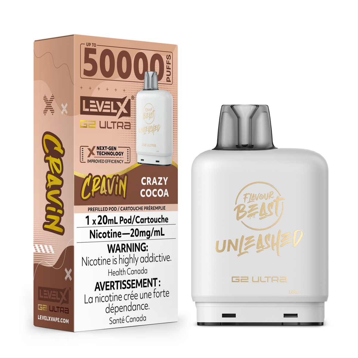Level X Unleashed G2 Ultra Pod Cravin Crazy Cocoa