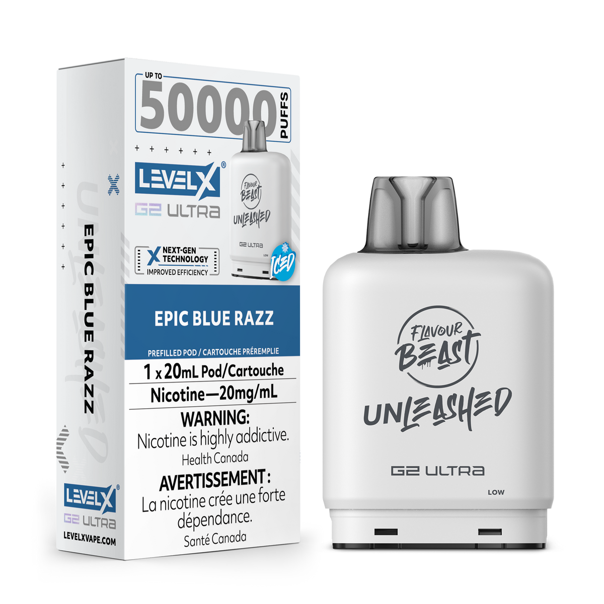 Level X Unleashed G2 Ultra Pod Epic Blue Razz