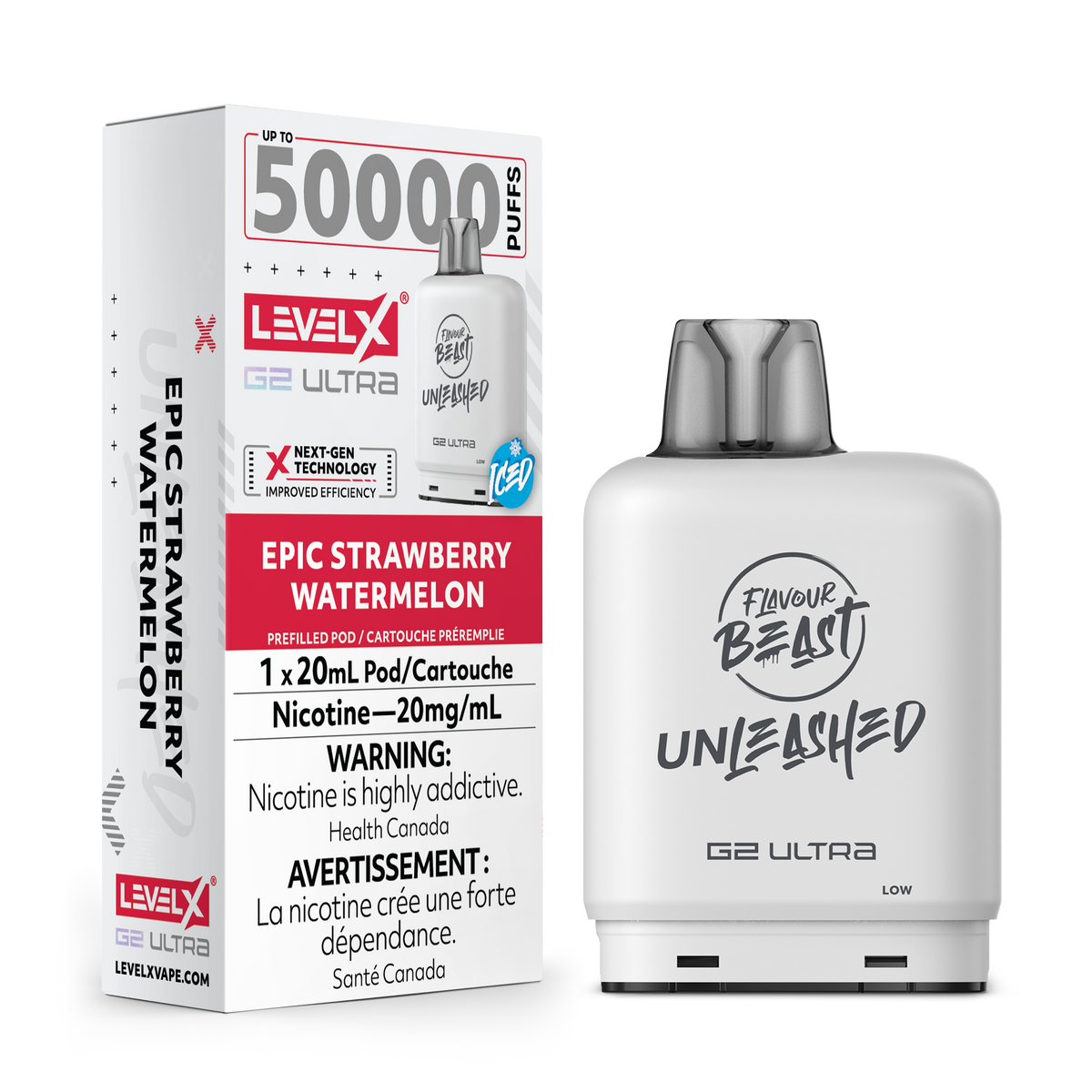 Level X Unleashed G2 Ultra Pod Epic Strawberry Watermelon