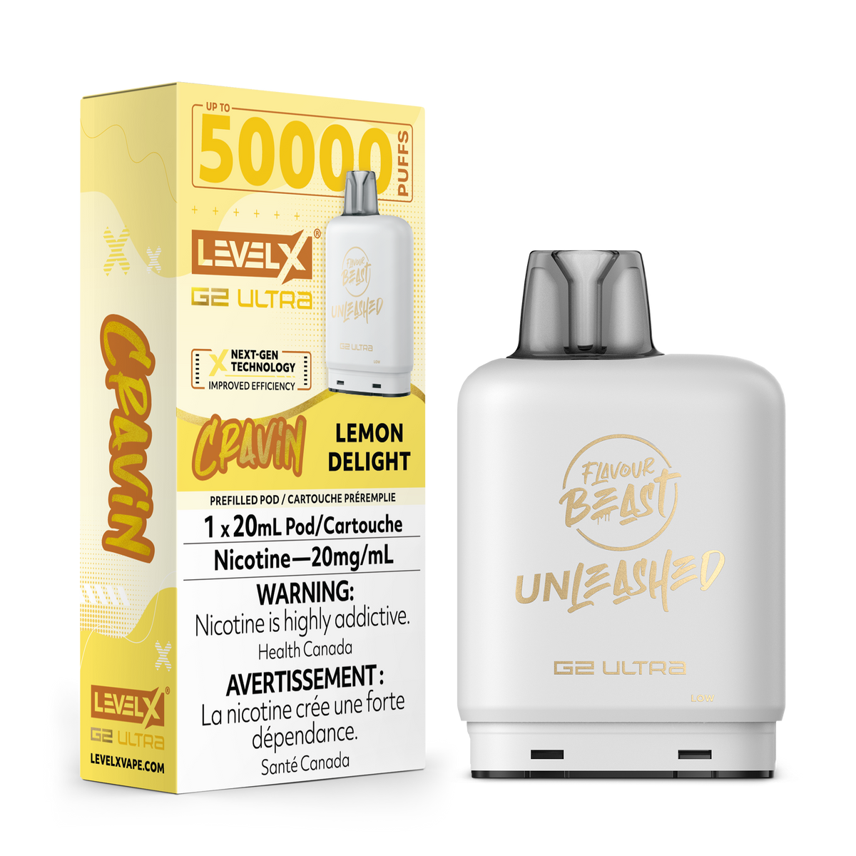 Level X Unleashed G2 Ultra Pod Cravin Lemon Delight