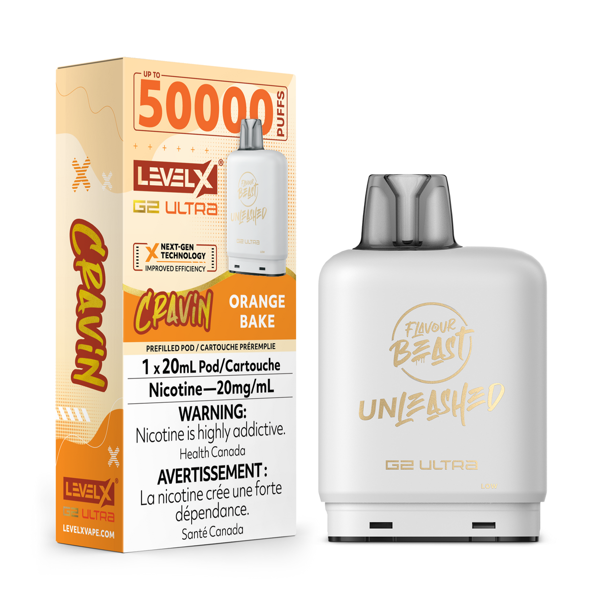 Level X Unleashed G2 Ultra Pod Cravin Orange Bake