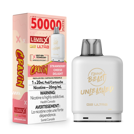 Level X Unleashed G2 Ultra Pod Cravin Strawberry Cheese Delight