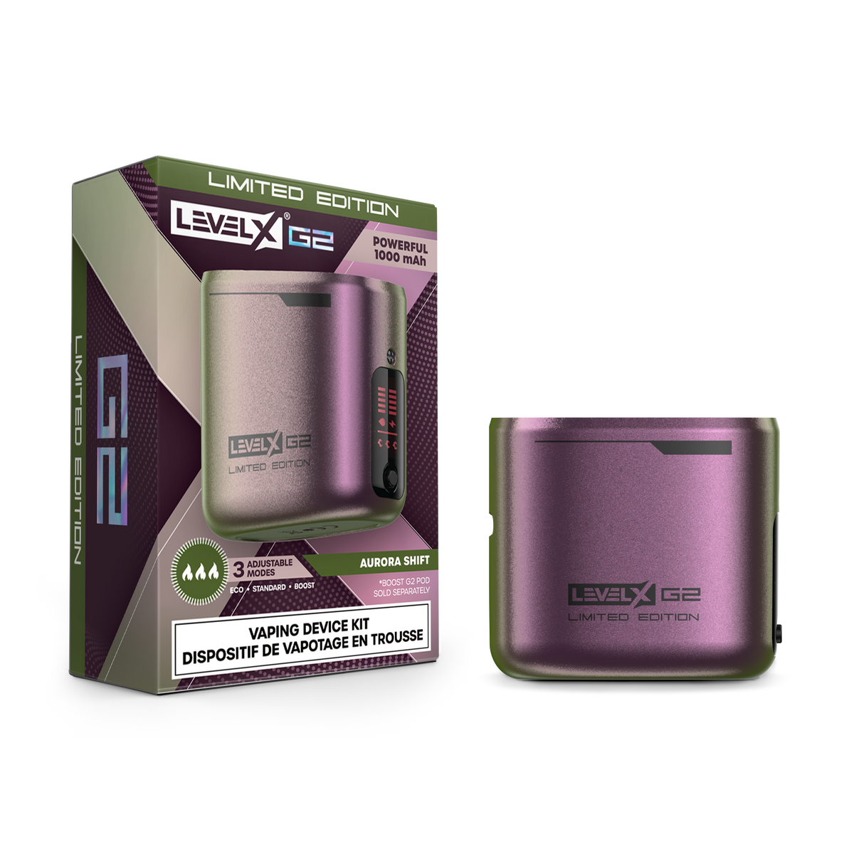 Level X Boost G2 Base 1000 Device Kit Limited Edition Aurora Shift