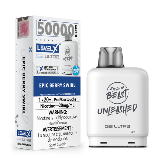 Level X Unleashed G2 Ultra Pod Epic Berry Swirl Iced
