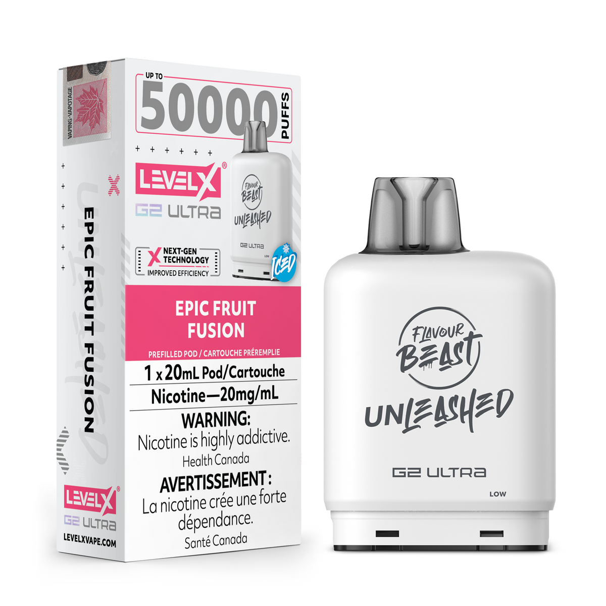Level X Unleashed G2 Ultra Pod Epic Fruit Fusion Iced