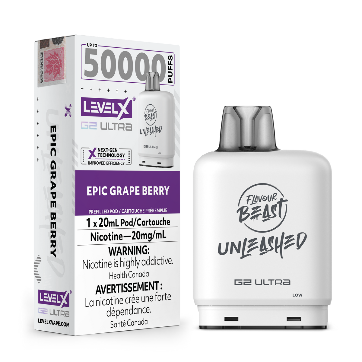 Level X Unleashed G2 Ultra Pod Epic Grape Berry