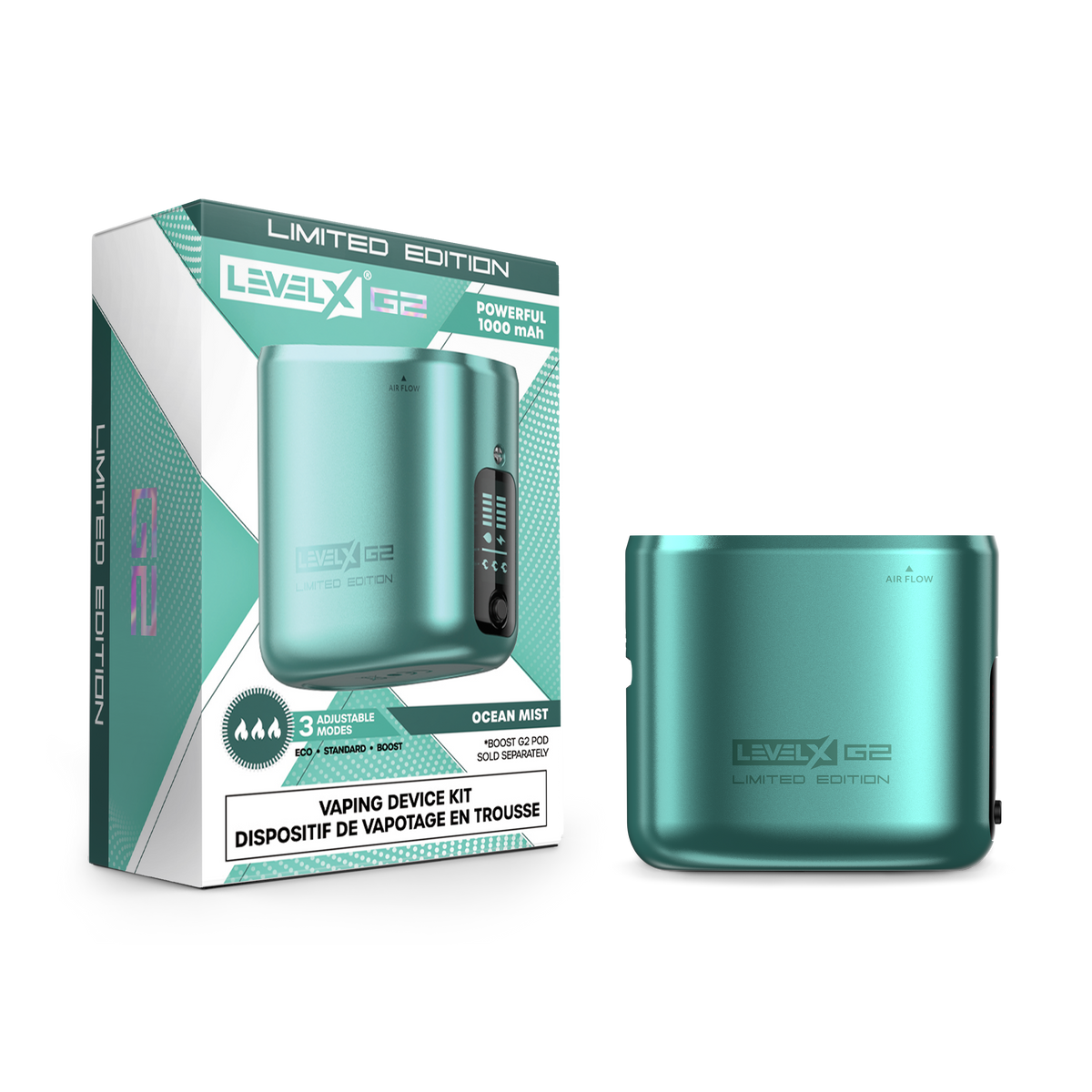 Level X Boost G2 Base 1000 Device Kit Limited Edition Ocean Mist